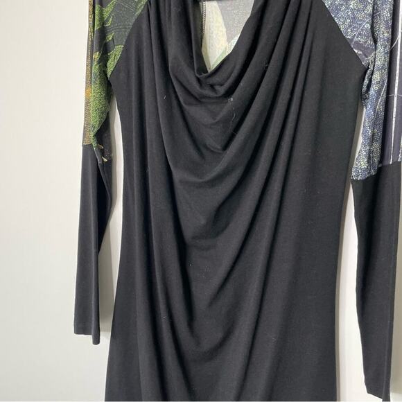 Save the Queen Patterned Long Sleeve Dress S - Picture 5 of 8